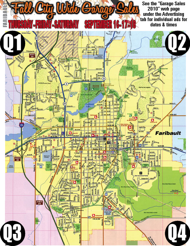 Fall 2010 Garage Sales Map | Archives | southernminn.com